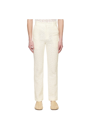 young n sang White Stripe Trousers
