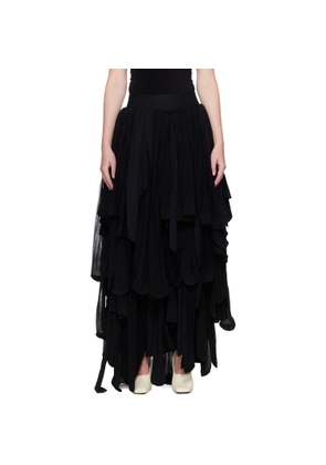 ALAINPAUL Black Tights Maxi Skirt