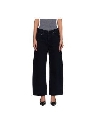 AGOLDE Black Low Curve Crop Jeans