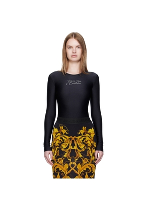Versace Jeans Couture Black Logo Bodysuit
