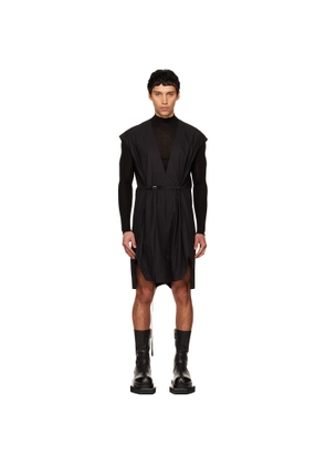 Rick Owens Black Temple SL Short Jumpsuit