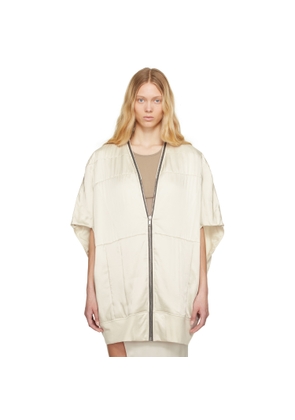 Rick Owens Off-White Hollywood Girdered Bubble Bomber Jacket