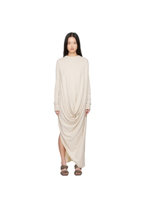 Rick Owens Off-White Hollywood Twisted Midi Dress