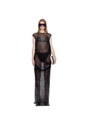 Rick Owens Black Concordians Nouveau Maxi Dress