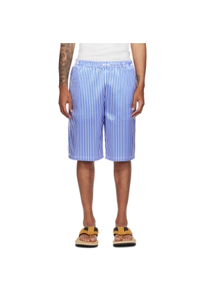 ABRA SSENSE Exclusive Blue & White Basketball Printed Shorts