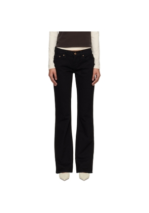 AGOLDE Black Low Rise Boot Jeans