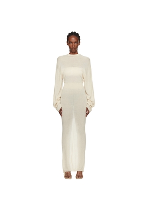 Rick Owens Off-White Concordians Hooded Maxi Dress