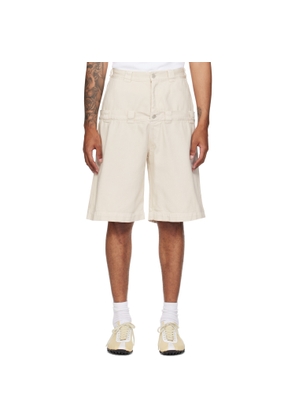 ABRA SSENSE Exclusive Off-White Double Shorts