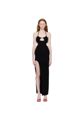 Off-White Black Cutout Maxi Dress