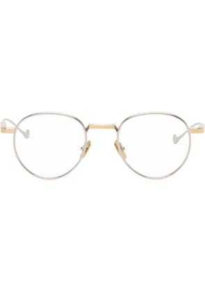 Cutler and Gross Silver & Gold Lennox 1428 Round Optical Glasses