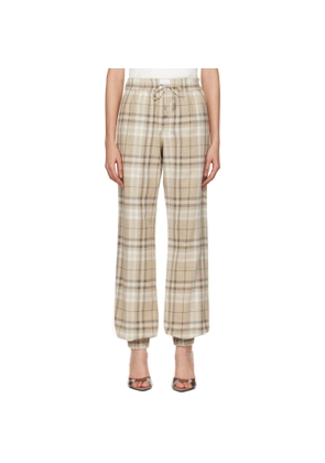 The Attico Beige Long Trousers