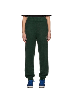ADER error Green Embroidered Sweatpants