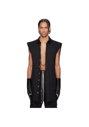 Rick Owens Black Temple Jumbo SL Overshirt