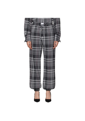 The Attico Gray Long Trousers
