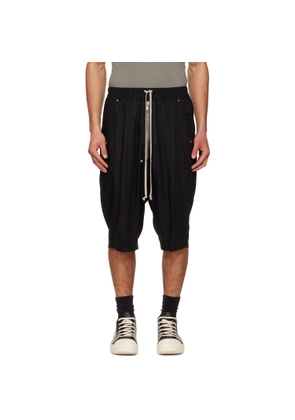 Rick Owens Black Temple Bela Pods Shorts