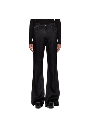 Rick Owens Black Temple Bolan Bootcut Trousers