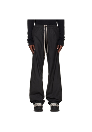Rick Owens Moncler + Rick Owens Black Drawstring Trousers