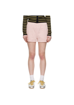 BAPE Pink Pigment Dyed One Point Sweat Shorts