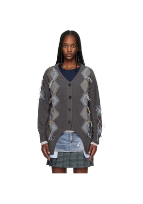 Andersson Bell Gray Gartered Argyle Cardigan