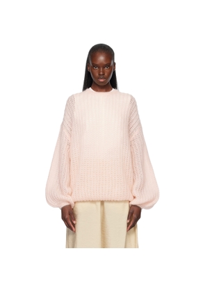 TOTEME Pink Puffed Knit Sweater
