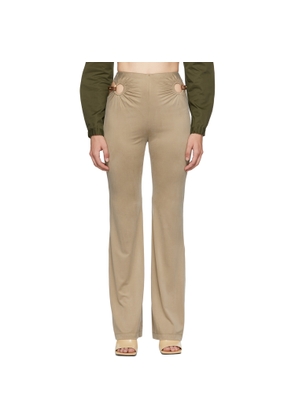 Dion Lee Beige Horse Bit Trousers