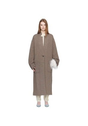 LISA YANG Taupe 'The Amie' Coat