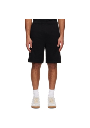 AAPE by A Bathing Ape Black 'AAPENOW' Moonface Logo Sweat Shorts