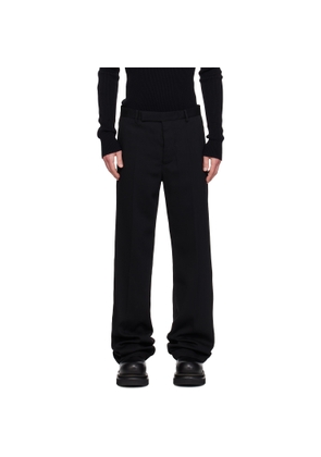 Rick Owens Black Temple Tailored Dietrich Trousers