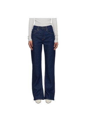 AGOLDE Blue Mid Rise Kick Boot Comfort Stretch Jeans