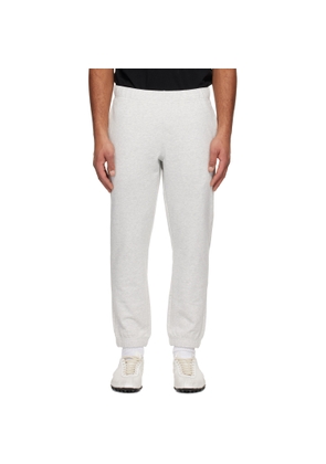 AAPE by A Bathing Ape Gray Logo Patch Sweatpants