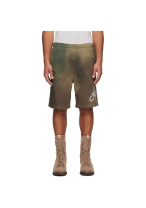 AAPE by A Bathing Ape Khaki Main Sweat Shorts