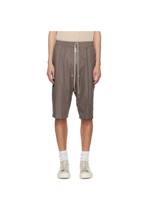 Rick Owens Gray Temple Bela Pods Shorts