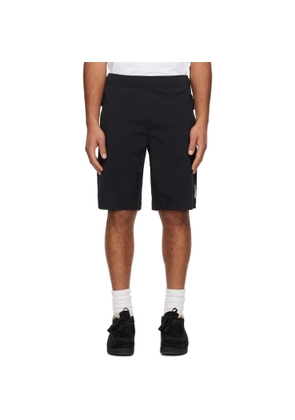 AAPE by A Bathing Ape Black 'AAPENOW' Moonface Logo Shorts