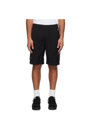 AAPE by A Bathing Ape Black 'AAPENOW' Moonface Logo Cargo Shorts