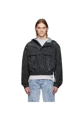 Karmuel Young Navy Pressed Textured Jacket