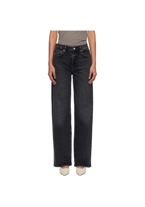 AGOLDE Black Harper Straight Comfort Stretch Jeans