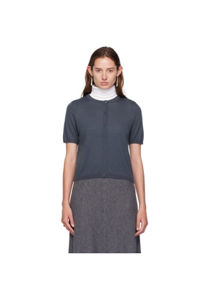 LISA YANG Navy Cashmere Cardigan