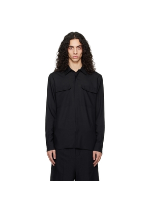 Rick Owens Black Temple Work Shirt