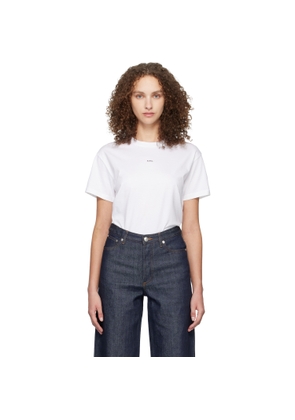 A.P.C. White Boxy Micro Logo T-shirt