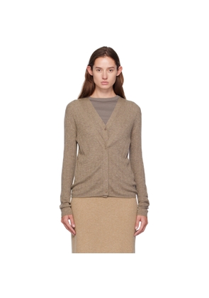 LISA YANG Taupe Vanna Cardigan