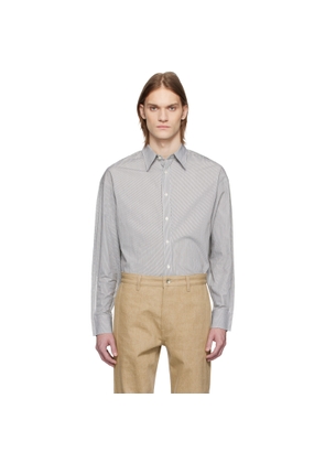 Karmuel Young Black & White Trapezium XY-Plane Sleeves-Holder Shirt
