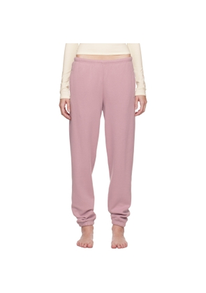 SKIMS Pink Cotton Fleece Classic Jogger Lounge Pants