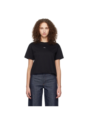 A.P.C. Black Boxy Micro Logo T-shirt