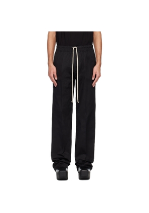 Rick Owens Black Temple Dietrich Drawstring Trousers