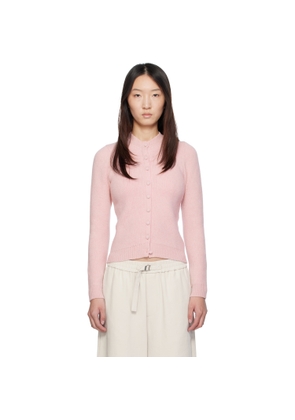 Magda Butrym Pink Classic Round-Neck Cardigan