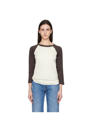 A.P.C. Off-White & Brown Clara T-shirt