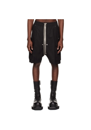 Rick Owens Black Temple Cargobela Shorts