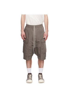 Rick Owens Gray Temple Pods Cargo Shorts
