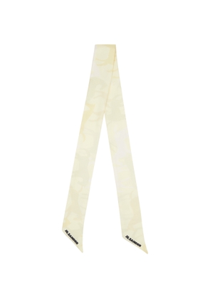 Jil Sander Off-White Printed Silk Scarf