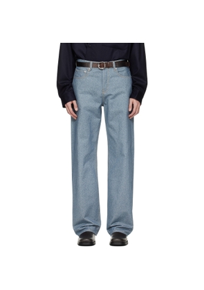 JACQUEMUS Blue 'The straight de-Nîmes' Jeans